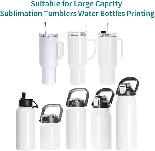 Miniatura 8 de PYD Life Accesorio de prensa de calor para vaso recto, mini vasos delgados de 3 onzas de acero inoxidable para sublimación