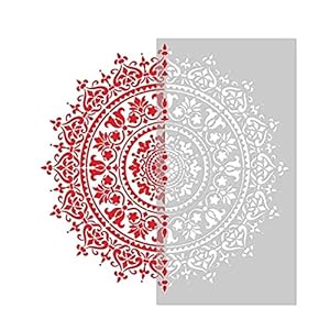 Zhongchao Mandala Extra Schilderij Sjabloon Grote Herbruikbare Stencil voor Vloer Wandtegel Stof Meubels Schilderen…