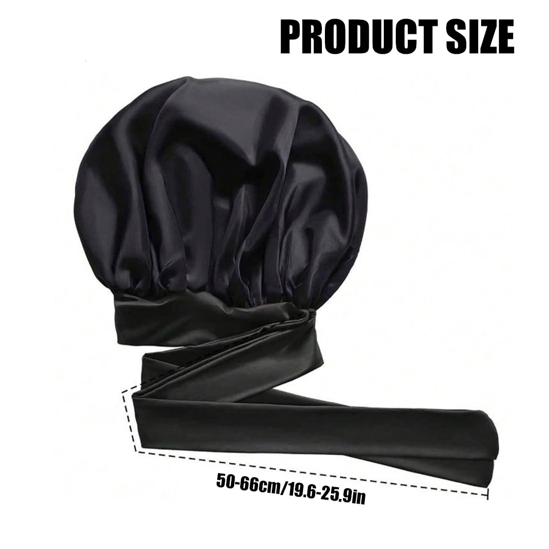 Gorro de Seda de Morera 100% Natural para Mujer - 1 Pieza, Suave y Cómodo para Dormir, Pelo de Seda