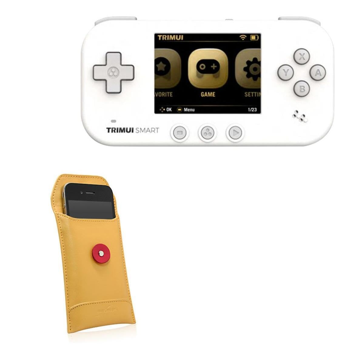 BoxWave Case Compatible with Trimui Smart - Manila Leather Envelope, Retro Envelope Style Hip Cover