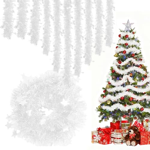 Weihnachtsgirlande,10 Stück glänzende Christmas Garland...