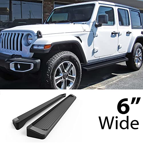 Estribos HD Ridez 6" Negro para Jeep Wrangler JL miniatura 2