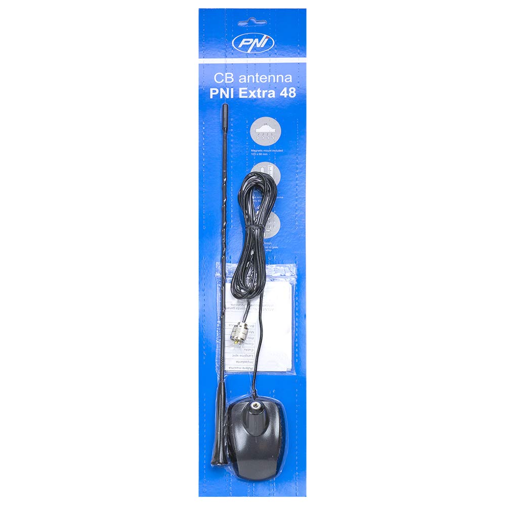 PNI Pacchetto Radio CB Midland Alan 78 Plus Multi B con Squelch e Antenna Extra 48 con Base Magnetica