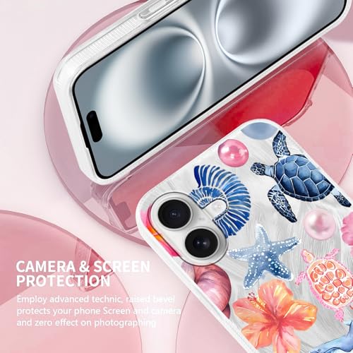 Cinysnt Summer Turtle Seahorse Phone Case for iPhone 16 6.1" by Cinysnt - Used condition - Image 4