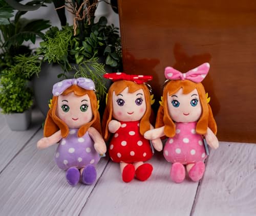 Image of Babique Doll Hanging and Keychain Stuffed Plush Animal | Super Soft Toy | for Kids Birthday Gifts, Baby, Kids, Boys /Girls and Women (25 cm)