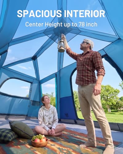 Image of TIMBER RIDGE 6 /10 Person Instant Cabin Tent for Camping, Setup in 60s