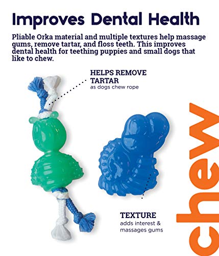 Image of Petstages Orka Chewit Lil' Bugs Dog Chew Toys - 2 Pack