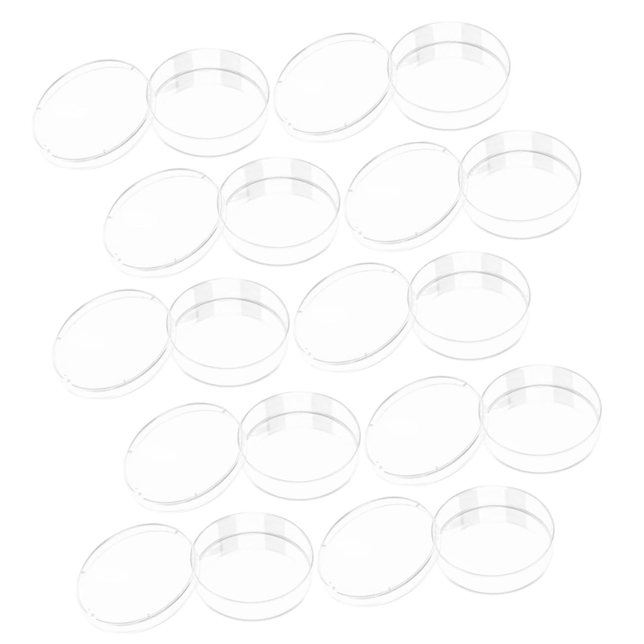 Mobestech 40pezzi Piastre Di Petri Plastica Trasparenti Con Coperchio Per Esperimenti Scientifici Ottime Per La Coltivazione Cellulare e La Ricerca Laboratorio