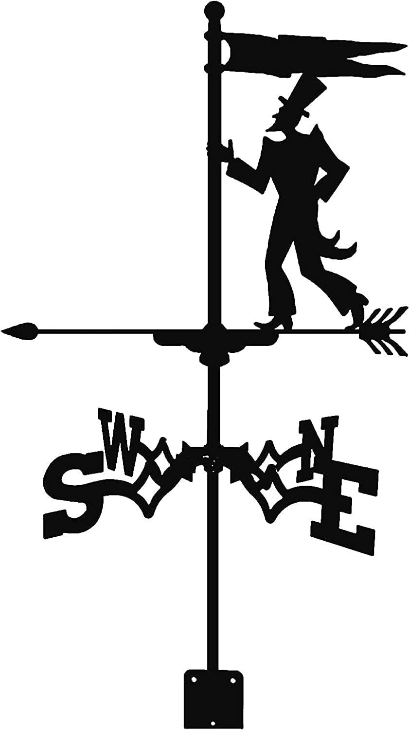 WIQUYBML Weathervane Metal Wind Vane Direction Indication for Outdoor Garden Decoration Farms Barns/a/35 * 50Cm