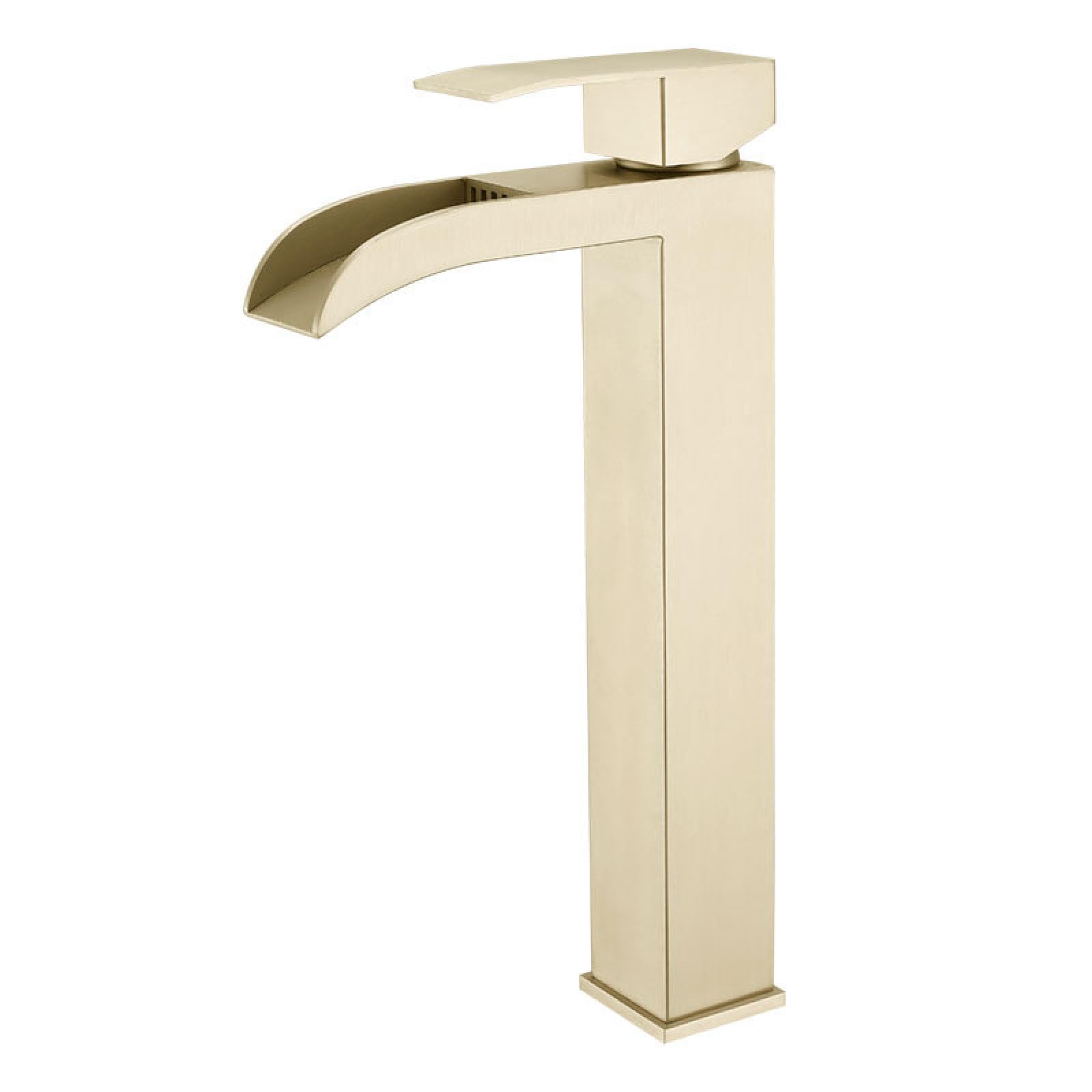 Fanjubei String Gold 304 Stainless Steel Hot And Cold Water Faucet, Brushed Gold