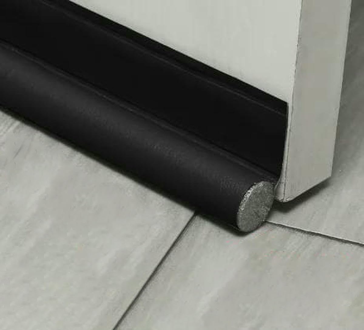 Adjustable Door Bottom Seal Strip Weatherstrip Under Door Draft Stoppers Anti-Cold Windproof Gaps Blocker House Acoustic Foam-black-I-96cm