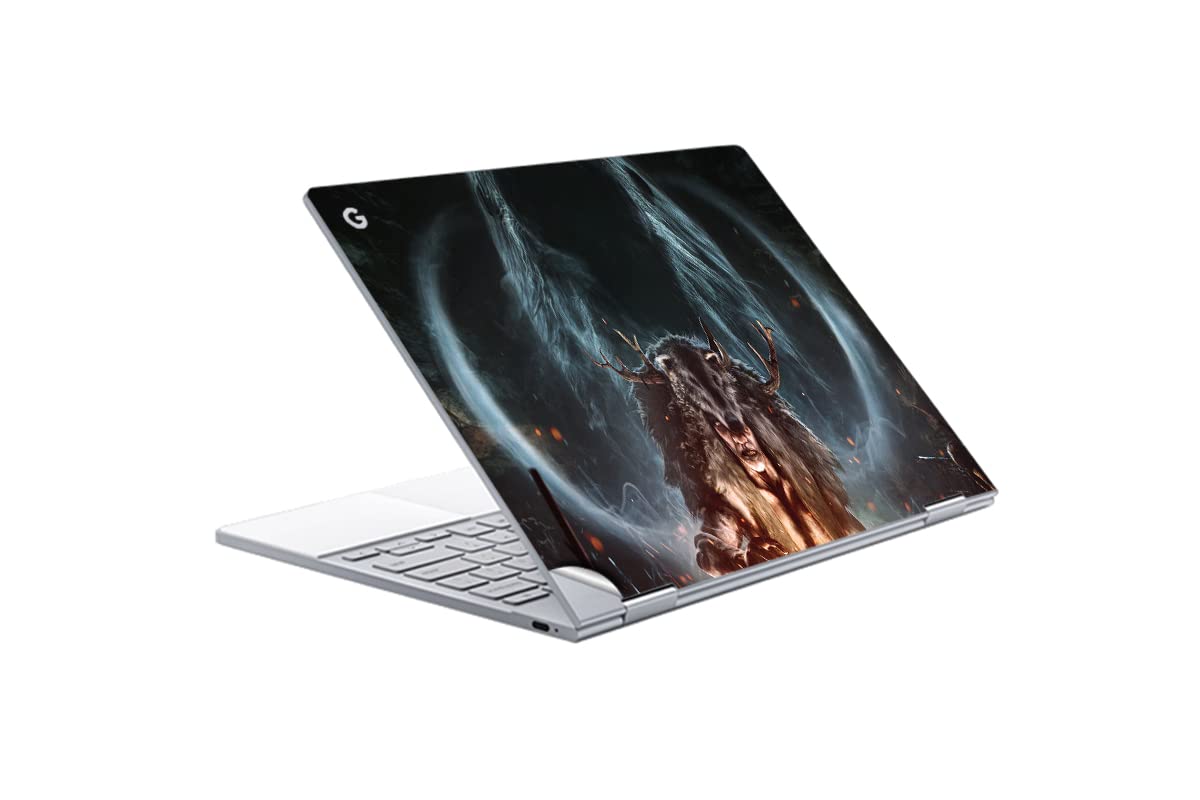 GADGETS WRAP Printed Vinyl Top Only Skin Sticker Decal for Google PixelBook - Far Cry Primal Legend of The Mammoth Missions
