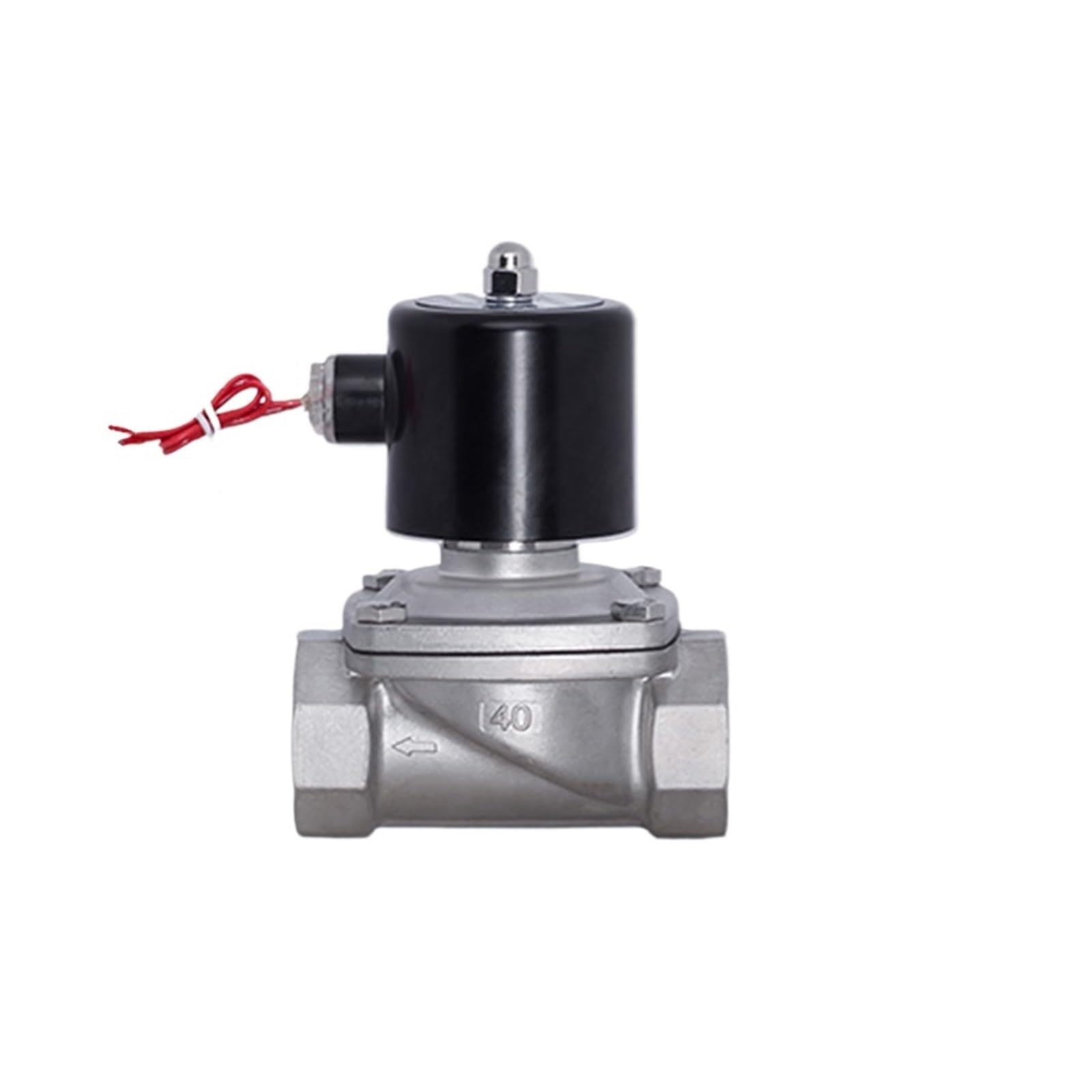 Électrovanne 1-1/2 inox normalement fermée 220VAC pour contrôle de l'eau et du gaz