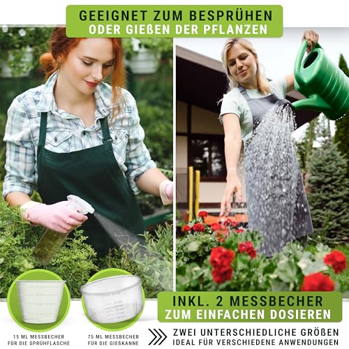 WENDOWERK® Neemöl [1000ml] - Inkl. Sprühflasche und Messbecher - Neemöl mit Emulgator zur direkten Anwendung - Niemöl zur natürlichen Pflanzenpflege für Indoor und Outdoor
