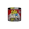 Flex Tape, MAX, Original Thick Flexible Rubberized Waterproof Tape - Seal and Patch Leaks, Works Underwater, Indoor Outdoor - Home RV Roof and Pool Repairs, Black, 4 in x 25 ft, Pack of 1
