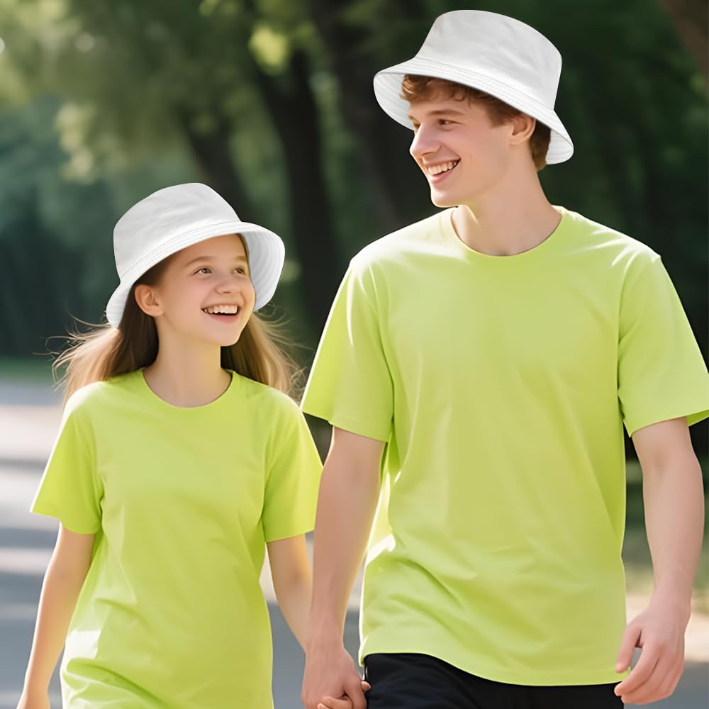 Lotvic 8 cappelli da pescatore unisex, pieghevoli, estivi, protezione UV, cappelli da pescatore da spiaggia, cappelli da sole traspiranti per uomini e donne, cappello da pescatore reversibile per