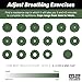 Bas Rutten O2Trainer: Breathing Muscle Training Device – Lung Power & Endurance Tool for Athletes, Singers & High-Altitude Performance – Diaphragmatic Respiratory Trainer – 16 Resistance Caps – Green