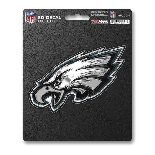 FANMATS 62786 Philadelphia Eagles 3D Decal Sticker, 5” x 6.25”