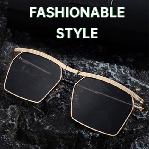 Sunglasses for Women's Men's Metal Half Frame Luxury Personalized Outdoor Driving Uv4003