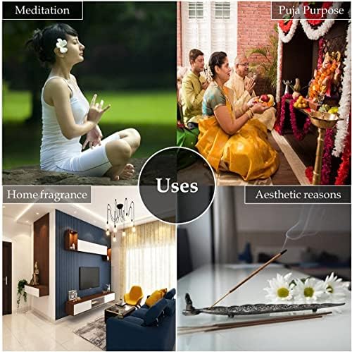 Image of Hem Madhur Kewda Incense Sticks - Pack of 3 | Refreshing Floral Aroma for Puja, Spiritual Practices & Meditation | Long-Lasting Fragrance in Zip Pouch for Pooja | Burns 35-40 Min | Approx 300 Sticks