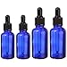 4PCS 10ml 20ml Flacon Compte-Gouttes en Verre, Bleu Bouteilles en Verre Vide avec Compte-Gouttes Verre Pipettes pour Huile Essentielle, Aromathérapie, Liquids Chimique