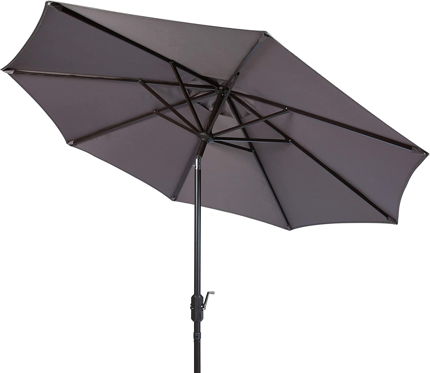 9 Feet Outdoor Patio Umbrella with Crank and Tilt, Excellent Sun Protection Umbrella Canopy, UPF 50+