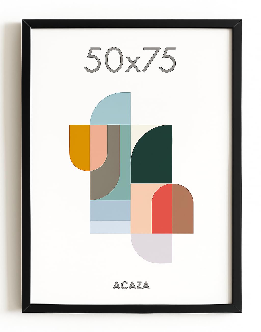 ACAZA 5-er Set Bilderrahmen 15x20 cm - Schwarz Holz - Fotorahmen für mehrere Fotos - Inkl. Acrylglas Schutz