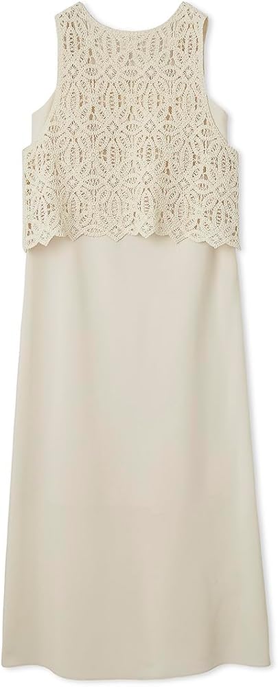 Amazon.co.jp: [ミラオーウェン] クロシェニットレイヤードキャミ