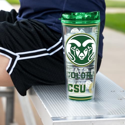 Image of Rico Industries NCAA College Double Wall Mayhem 16oz Or 20oz Tritan Tumbler W Lid
