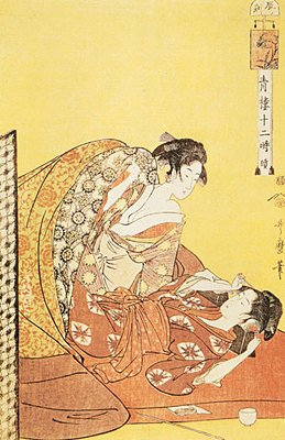 "Hour of the Dragon" Japanese Shunga Art Print Utamaro Asian Art Japan