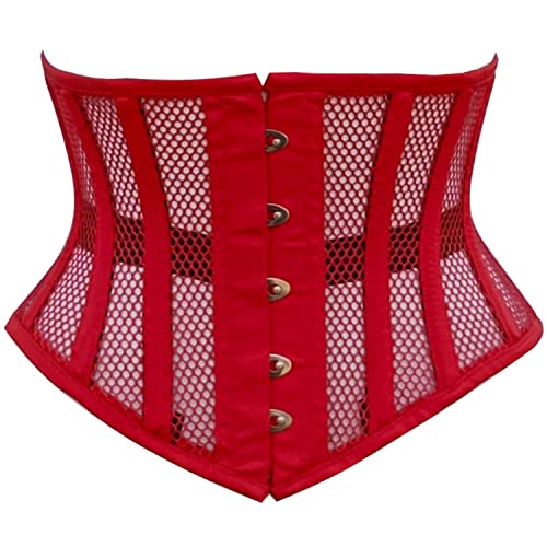 Image of Women's Waist Training Underbust Corset Steel Boned Hourglass Body Shaper