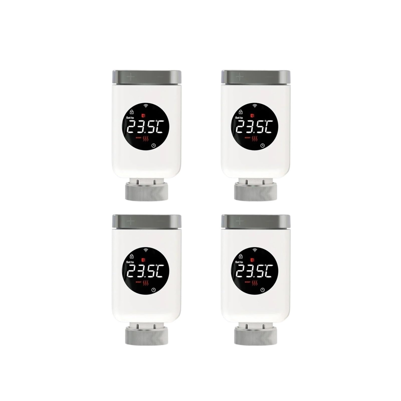 Intelligenter ZigBee-WLAN-Heizkörperstellantrieb (TRV) – Programmierbares Thermostatventil App-Fernsteuerung Der Temperatur Automatische Regelung