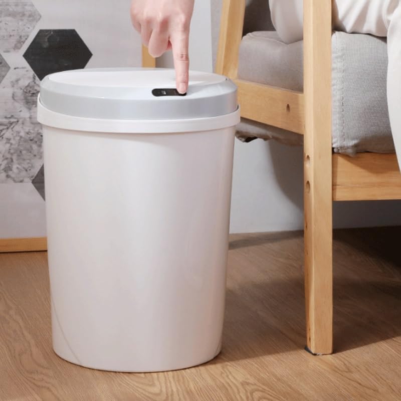 Home PP Material Intelligent Induction Garbage Bin Bathroom Electric Kick Touch Storage