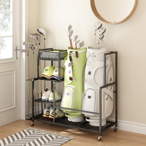 GILLAS 2-Bag Golf Storage Organizer