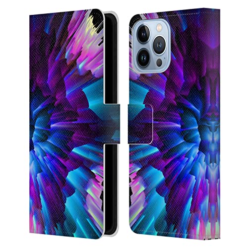 Coque portefeuille iPhone 13 Pro Max cuir Haroulita motif étoilé avec support vidéo