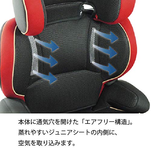 リーマン シートベルト固定 ハイバックジュニアレッド 3歳頃からロングユース Amazon | リーマン シートベルト固定 ハイバックジュニアUN レッド 3歳