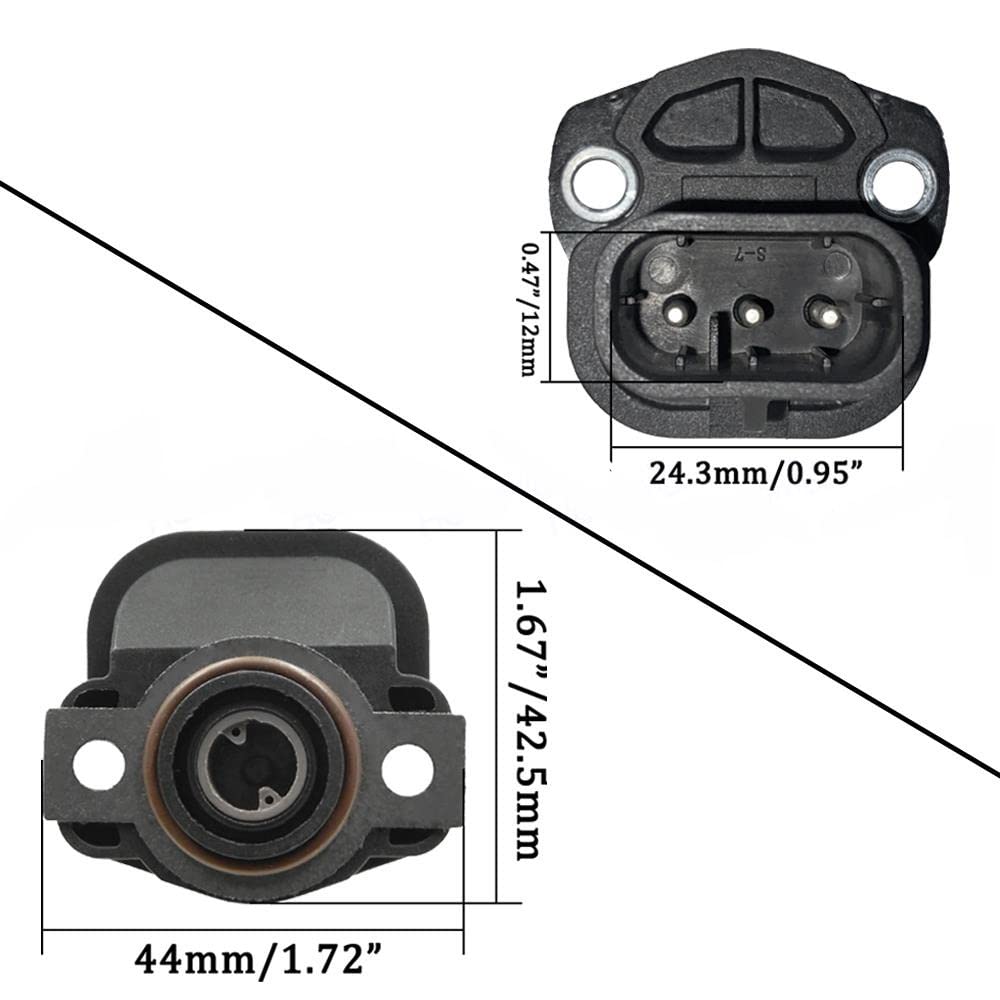 Capteur De Position Papillon - Compatible Jeep Wrangler YJ 1991-1995 & Cherokee XJ 1991-1996 - Réf. 4626051