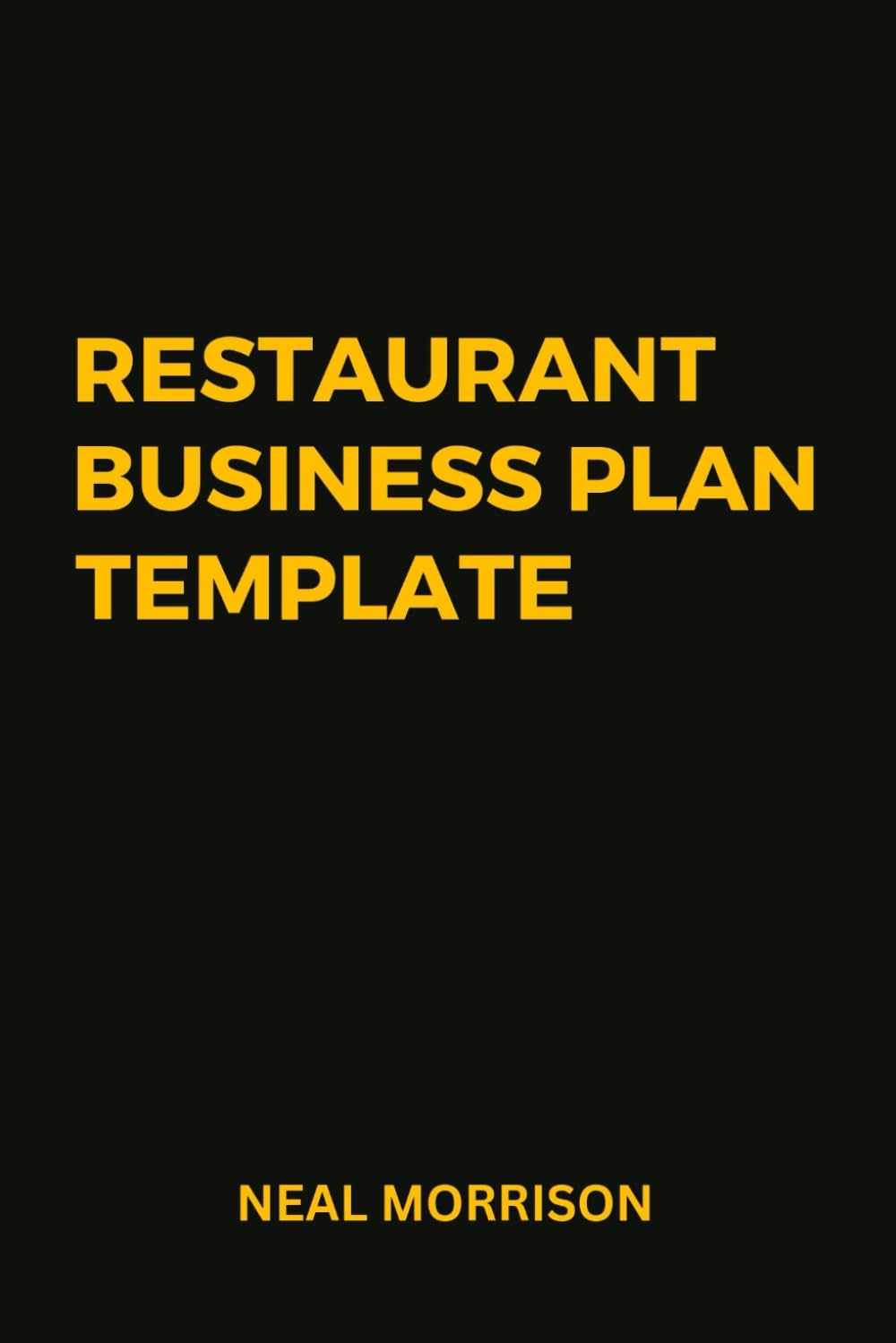 Restaurant Business Plan Template