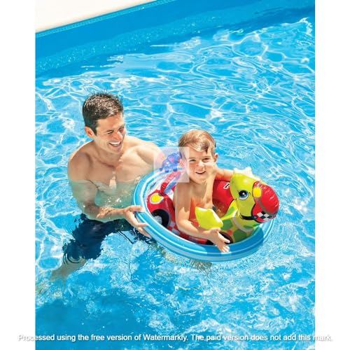 Image of Inflatable Kiddie Float | Water Baby Floater for Kids| Safe Anti-flip Diaper Style Swim Tube Rider| Swim Pool Tube for Toddlers|Multicolor Cute Swimming Pool Safety Seat (See-ME-SIT)