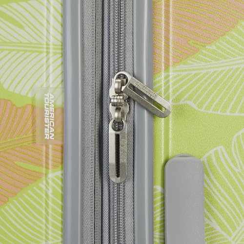 Image of American Tourister Moonlight Hardside Expandable Luggage with Spinner Wheels, Palm, Carry-On 20-Inch