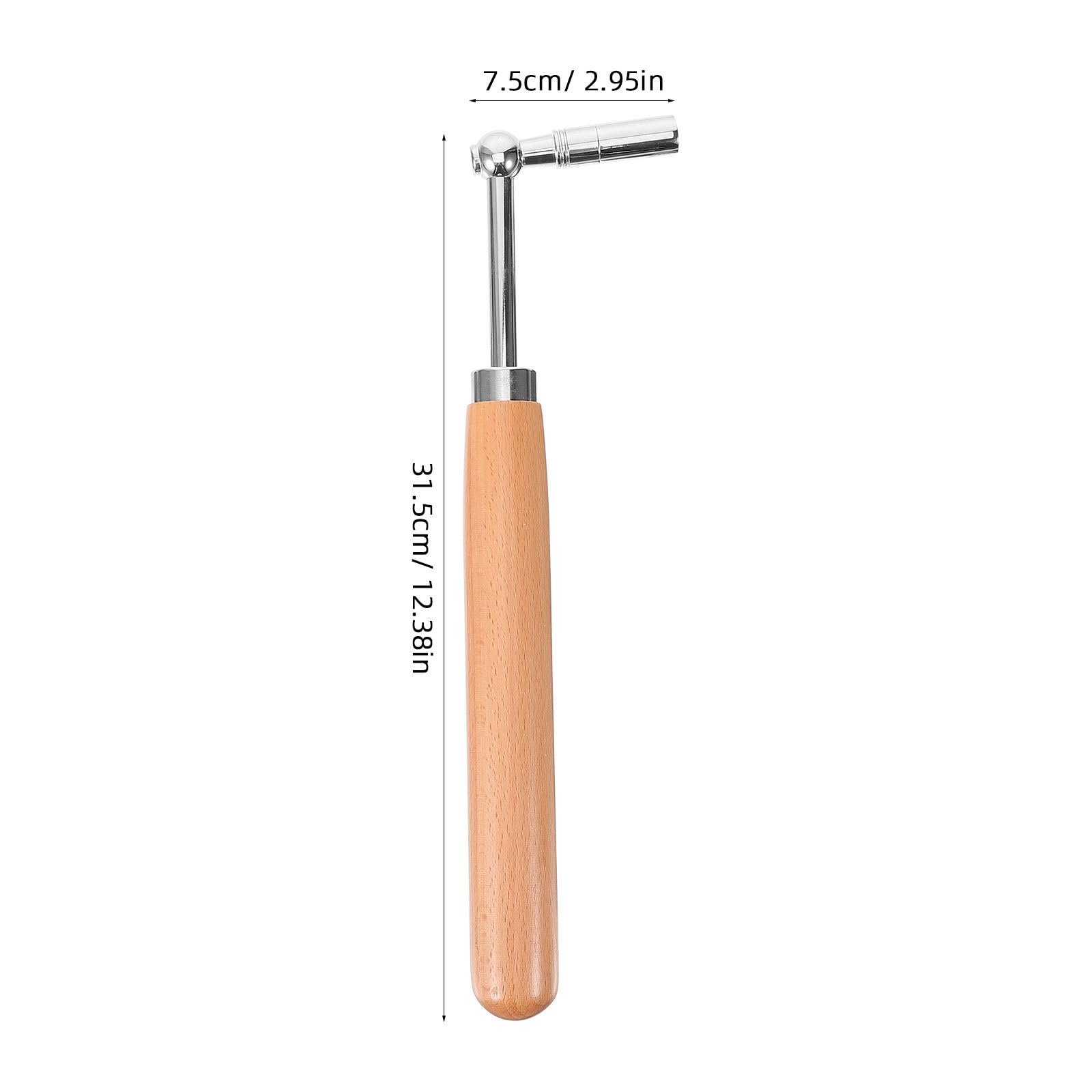 Toyvian Clé À Piano Professionnelle En Acier Avec Manche En Bois Outil D'Accordage Portable Pour RéGlage PréCis De Tonalité Accessoire Fiable Pour Instrument De Musique 12.40X2.95X1.30 Pouces