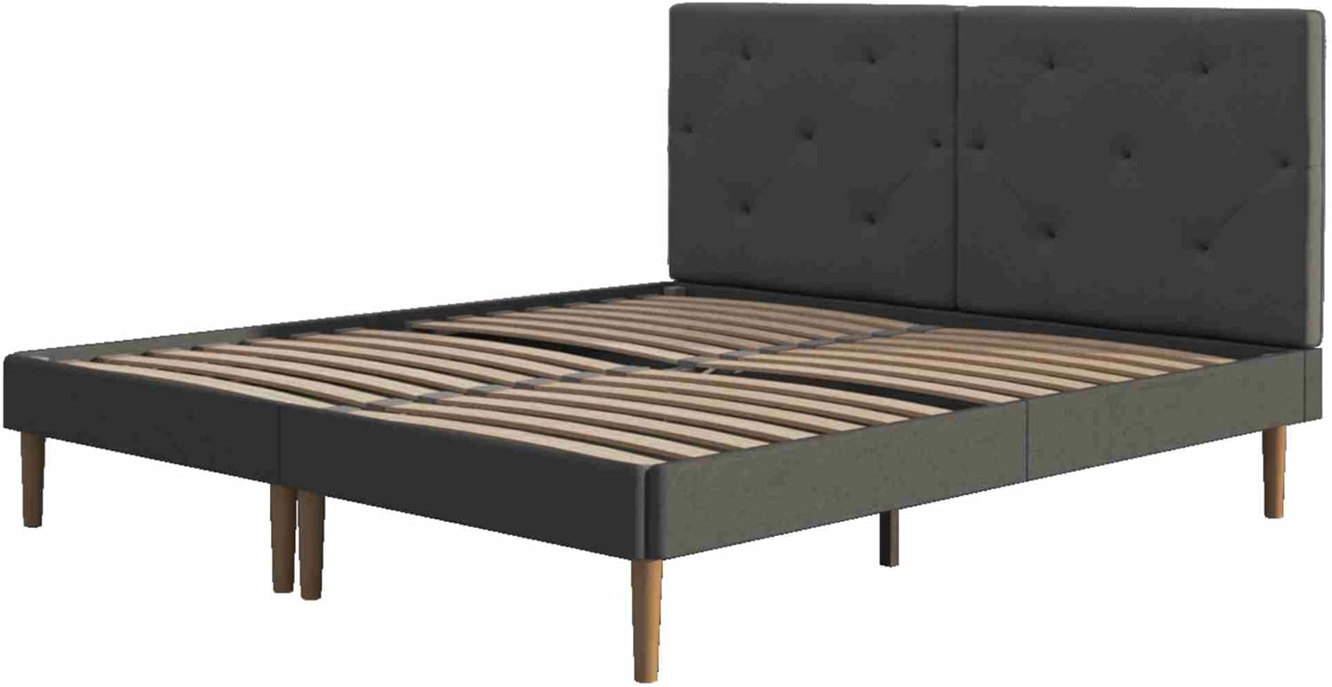 エマスリープマットレス ダブル　フレームセット エマ・ベッドフレーム (ダブル) エマスリープマットレス ダブル