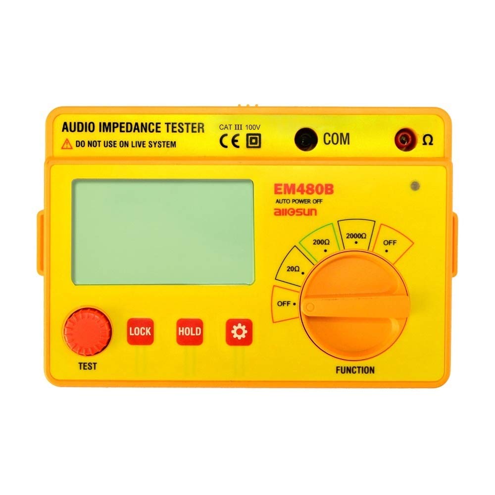 EM480B Tester di impedenza Audio CATIII 3 Range di Prova 20/200/2000 Tester di Resistenza 1KHz Tester di Resistenza
