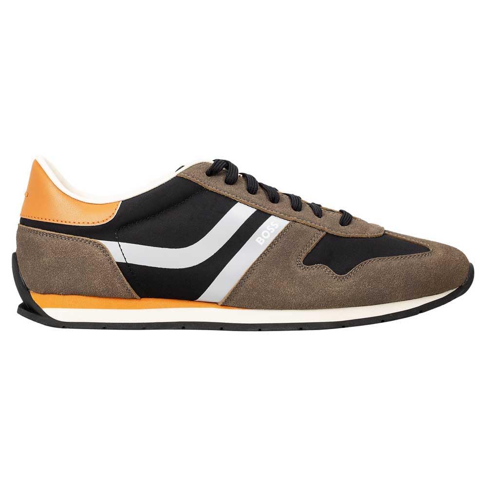 BOSS ORANGE Men's   Green Levon Trainers in Size 9, BrandAlley