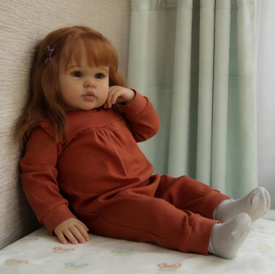 Muñeca Reborn Bebé Realista 24 Pulgadas Cuerpo Suave miniatura 6