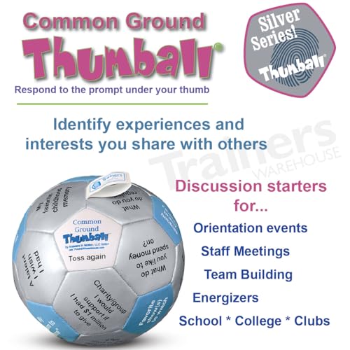 Image of Trainers Warehouse 6 inch Thumball Collection, 32 Prompts for Conversation, Team Building, Relationship and Training