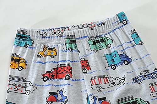 Little Hand Toddler Boys Pajamas Monster Truck 100% Cotton Kids Dinosaur 2 Piece Truck Pjs Sleepwear Clothes Sets 2-7 Years 5