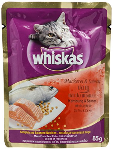Whiskas Pouch Mackerel and Salmon 80g