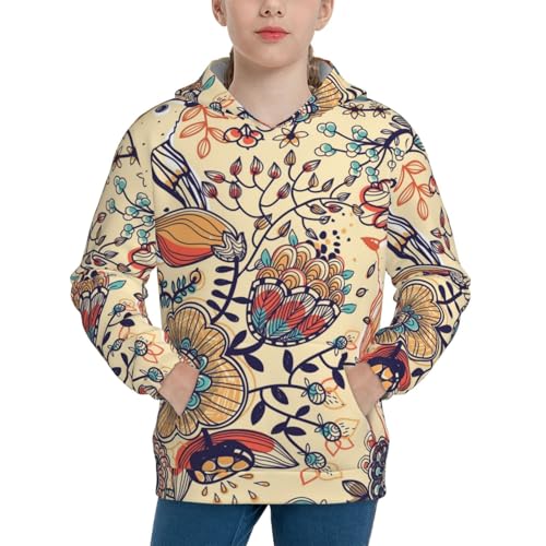 Flying Butterflies-1 Kid Hoodies Boys Sweatshirts Girls Pullover with Pocket