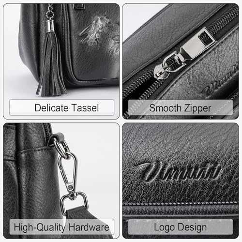 Image of Crossbody Bags for Women, Vegan Leather Embossed Crossbody Purse | Trendy Lightweight Design with Adjustable Strap, Spacious Interior for Daily Essentials, Ideal for Travel and Gift Giving